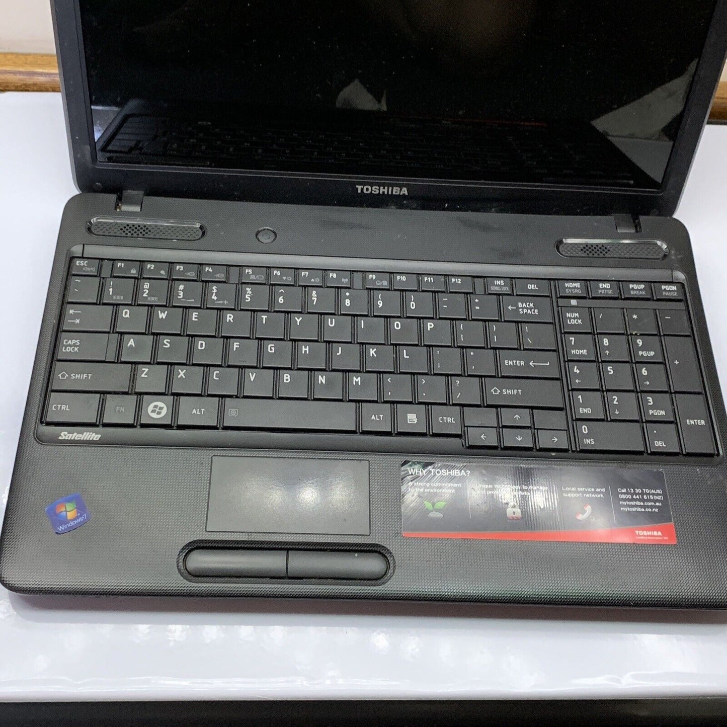 Toshiba Satellite Laptop AMD V140 Win 7 DVD 500GB 2gb *No Battery & Case Loose