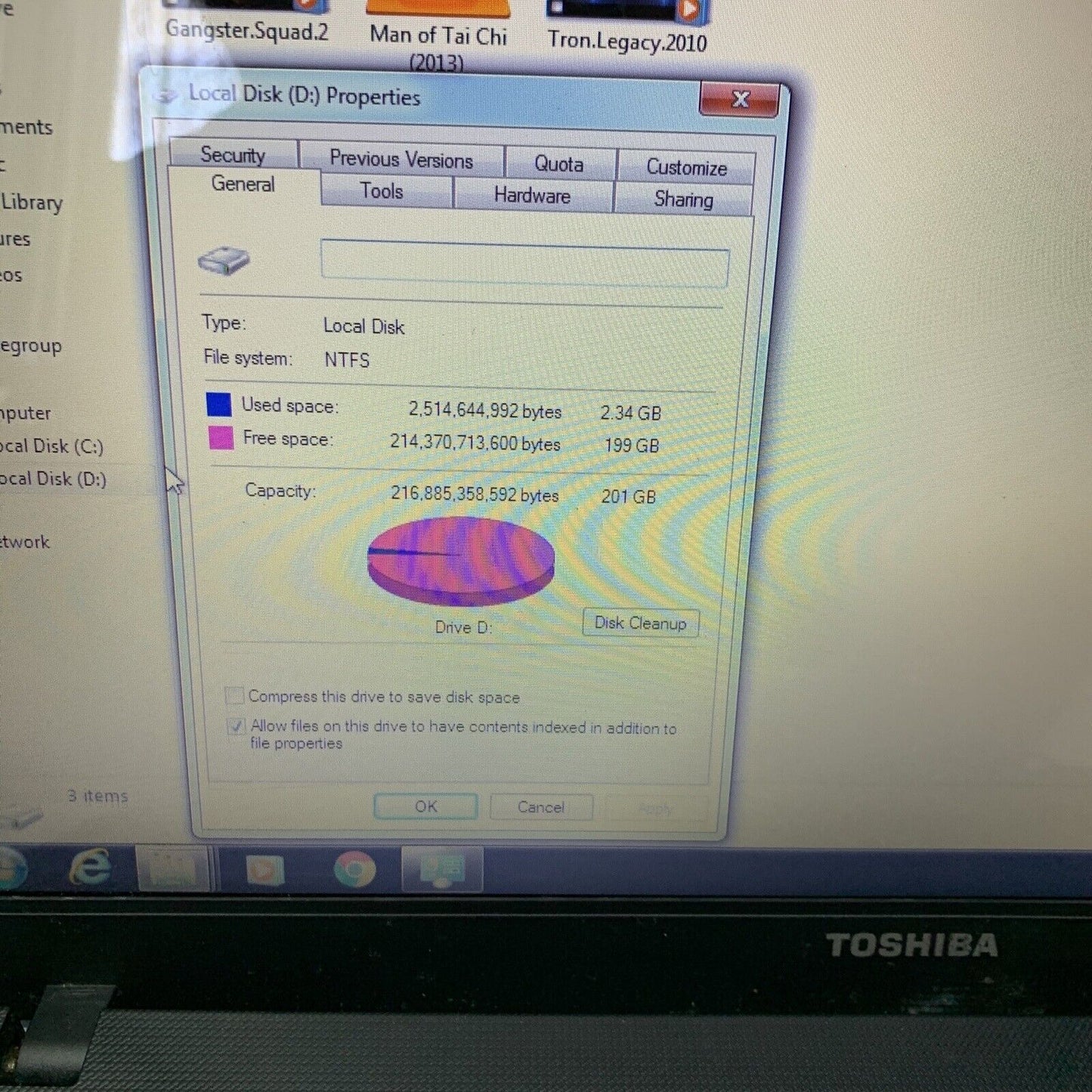 Toshiba Satellite Laptop AMD V140 Win 7 DVD 500GB 2gb *No Battery & Case Loose