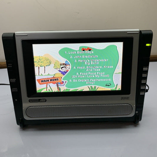 Acoustic Solutions 7" DVD Player Region 2 ASVM6271 with Power Supply