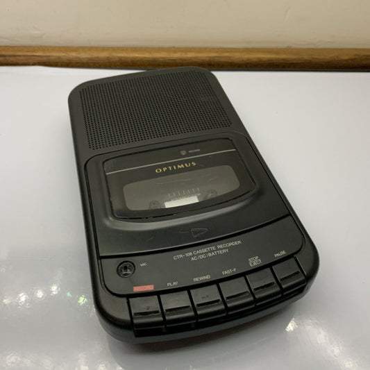 Optimus CTR-108 Cassette Recorder *Requires Belt Replacement + Miss Battery Lid