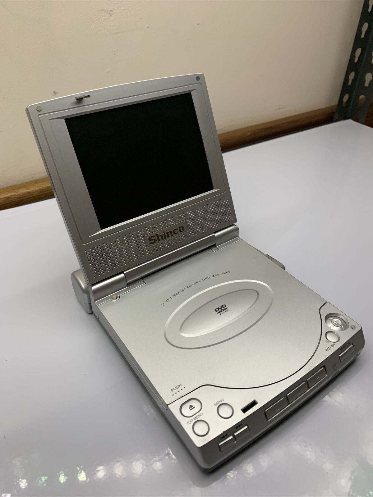 Shinco 5" Portable DVD Player MDP-5860 *For Parts Or Not Working