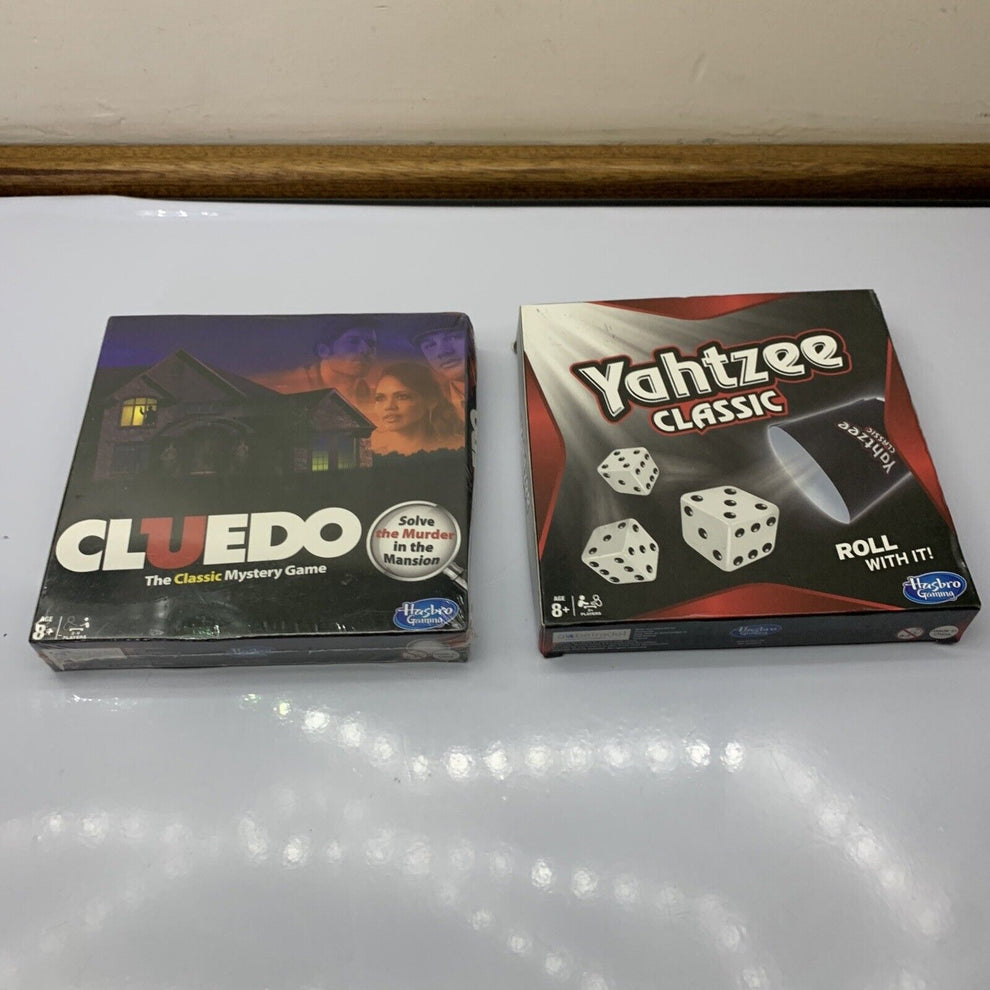 Cluedo Mini + Yahtzee Classic Family Board Game Hasbro – Retro Unit