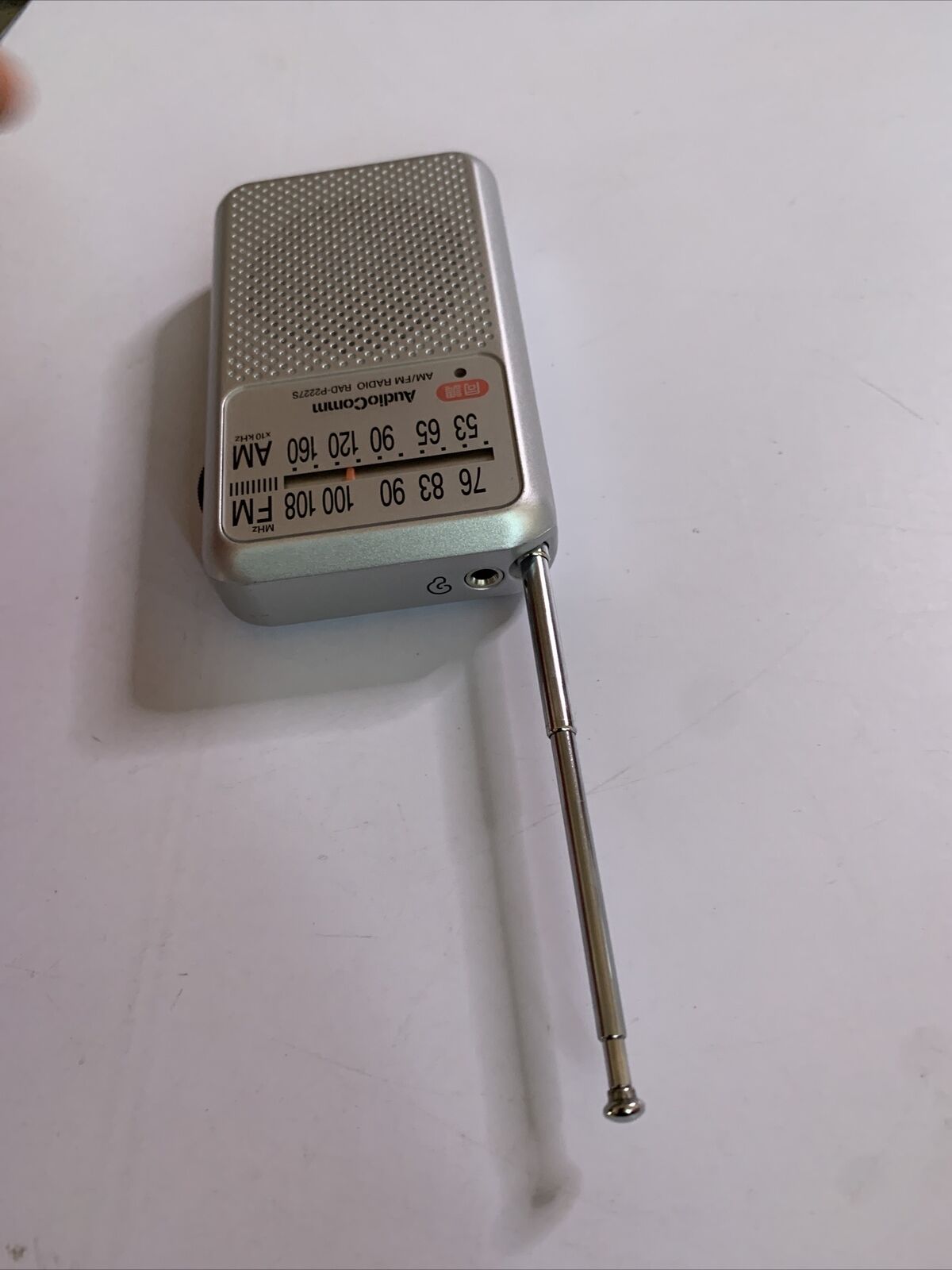 Audiocomm AM/FM Portable Pocket Radio with Built-in Speaker RAD-P2227S