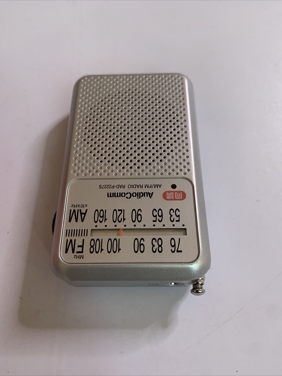 Audiocomm AM/FM Portable Pocket Radio with Built-in Speaker RAD-P2227S