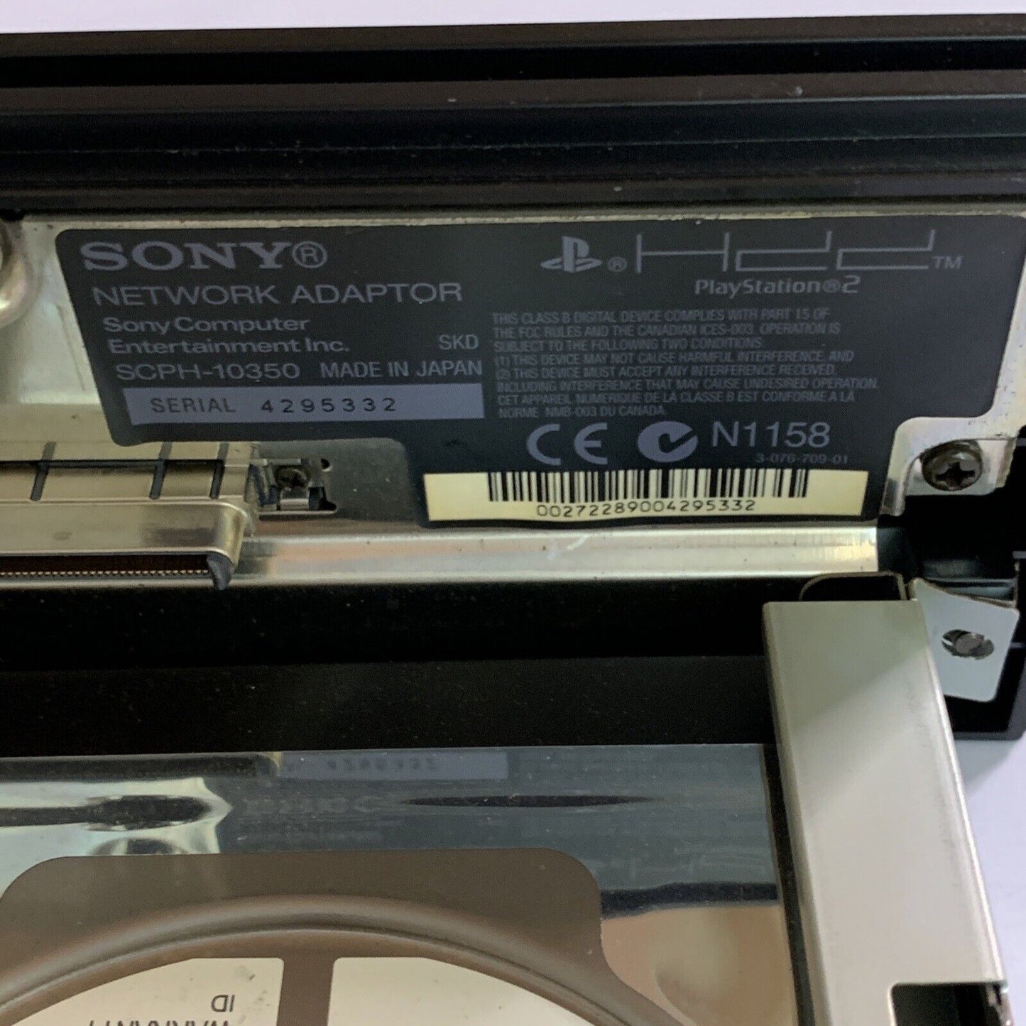 Official Sony Network Adapter & Sony 40GB HDD SCPH-10350 SCPH-20401