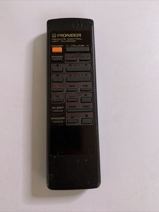 Genuine Pioneer CU-DC021 Remote Control for Record Vinyl Cassette CD Player