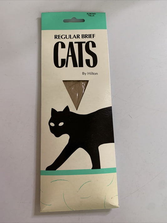 Hilton Regular Brief Cats Pantyhose Almond Talls NEW