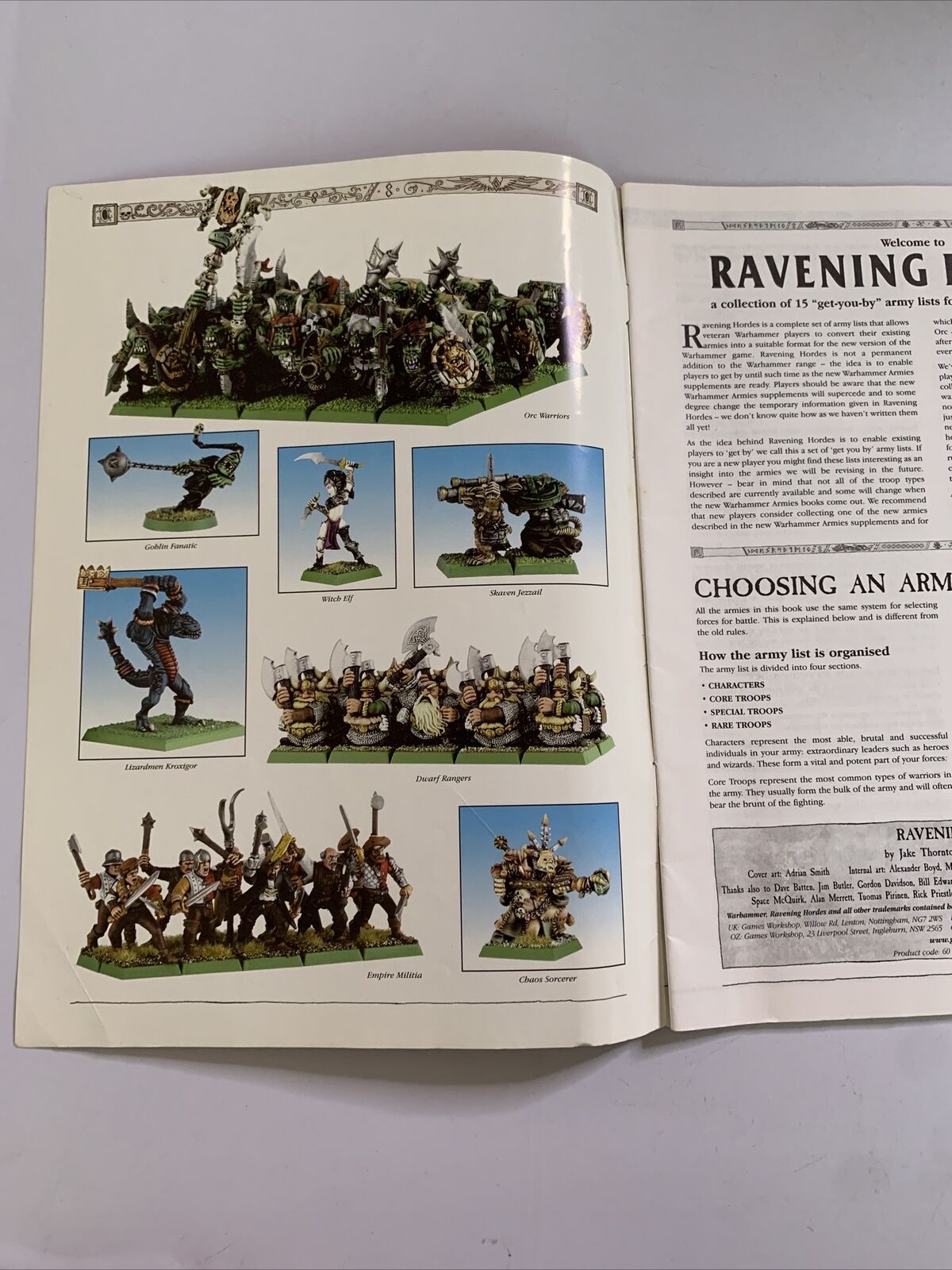 Warhammer Ravening Hordes 15 Get You By All Army Lists Book from Games Workshop