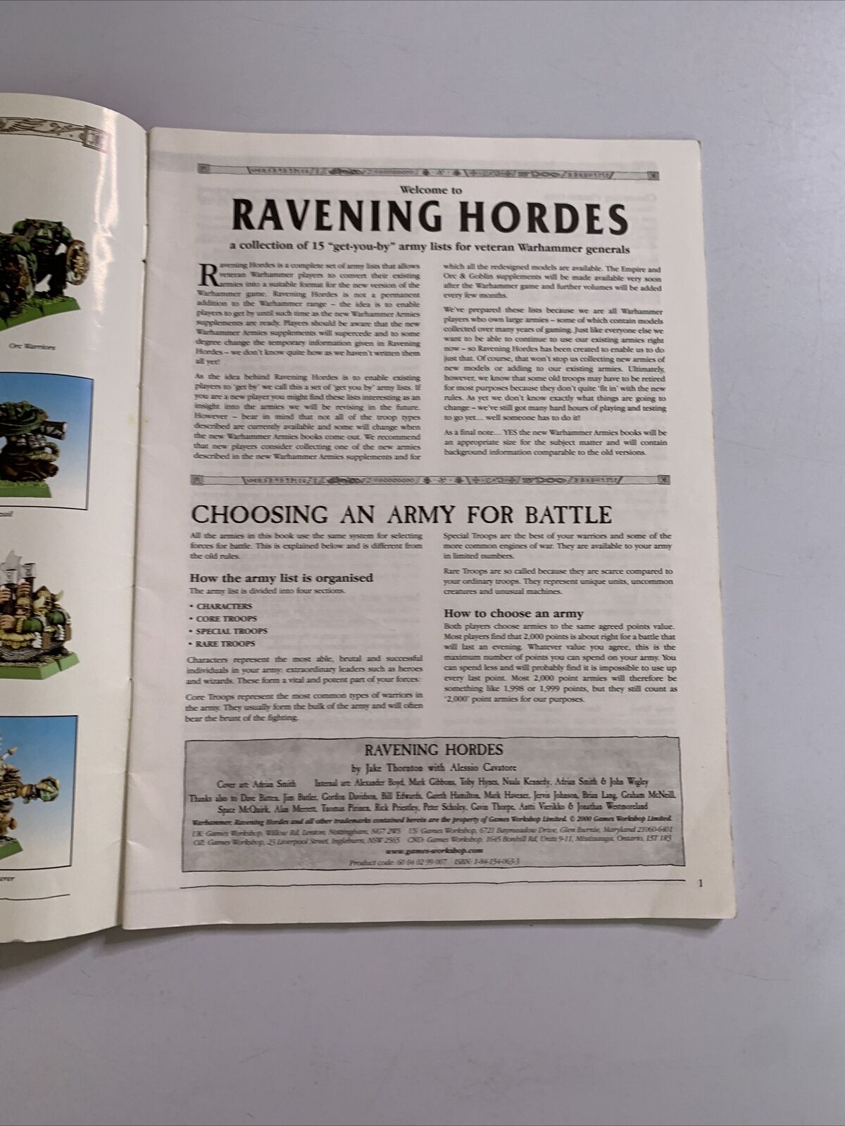 Warhammer Ravening Hordes 15 Get You By All Army Lists Book from Games Workshop