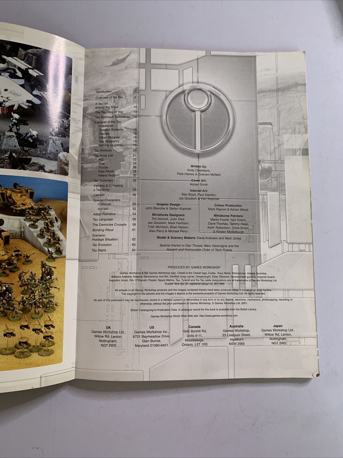 Tau Codex Warhammer 40k Book Year 2001 Edition