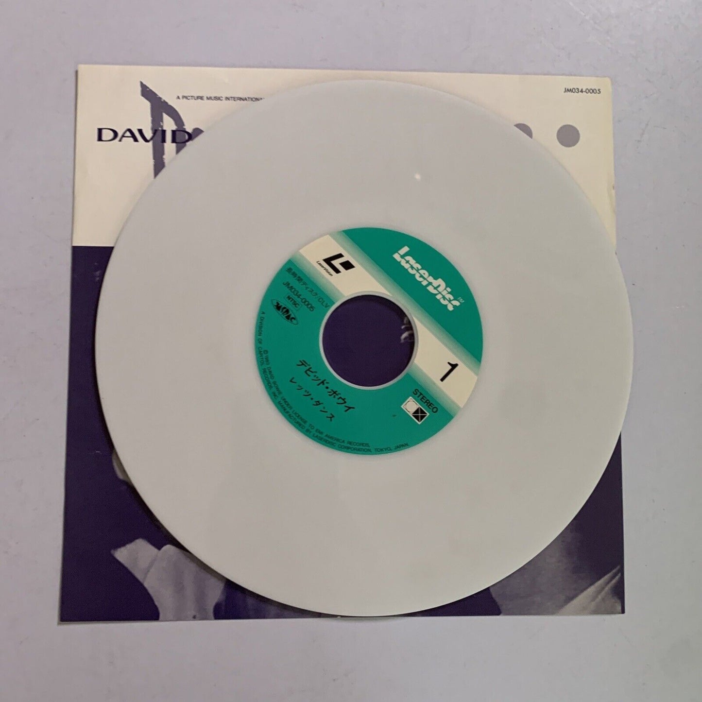 David Bowie Let's Dance (Laserdisc, 1983) NTSC Obi JM034-0005