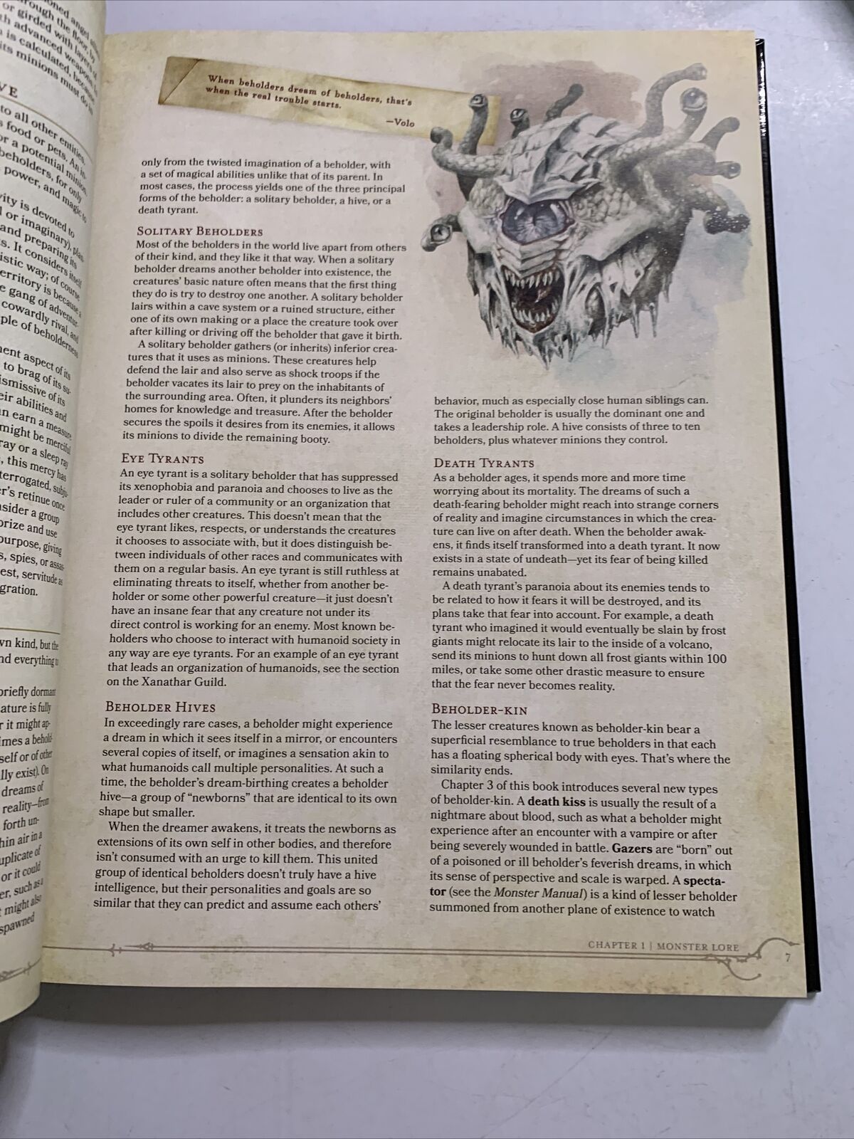Volo's Guide To Monsters by Wizards RPG Team Dungeons & Dragons Hardcover 2016