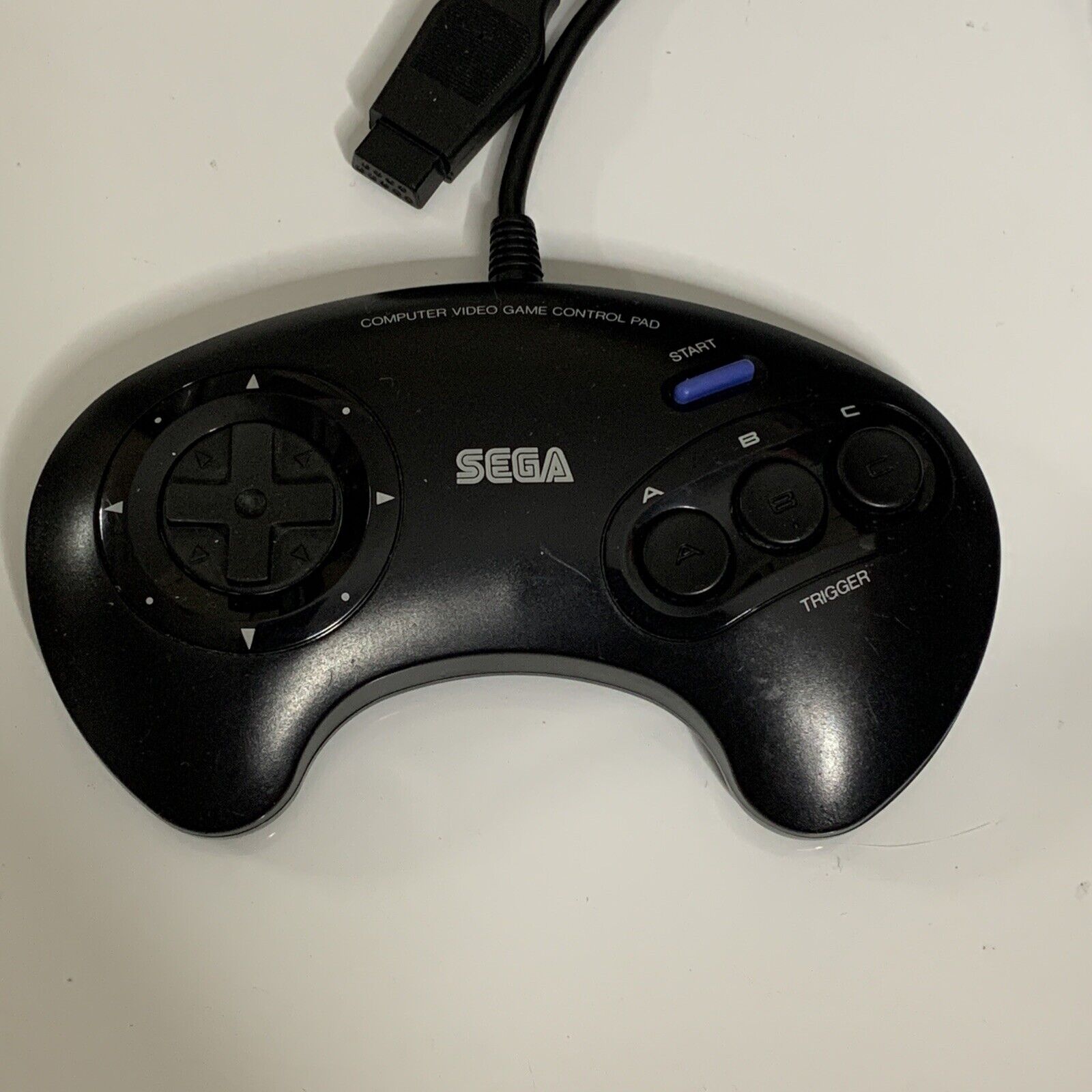 Official Sega Mega Drive MD 3 Button Gamepad SJ-3500 Tested & Cleaned ...
