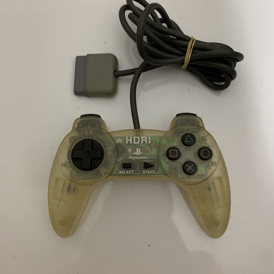 Hori Sony PlayStation Horipad 2 Controller Clear Transparent - Tested working