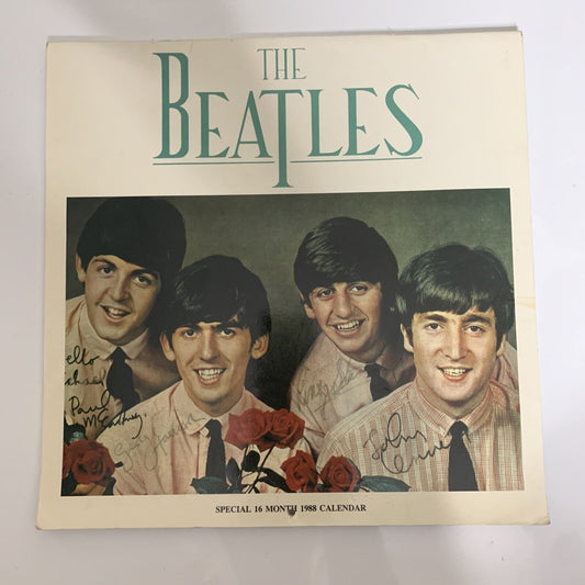 Official The Beatles Special 16 Month 1988 Calendar