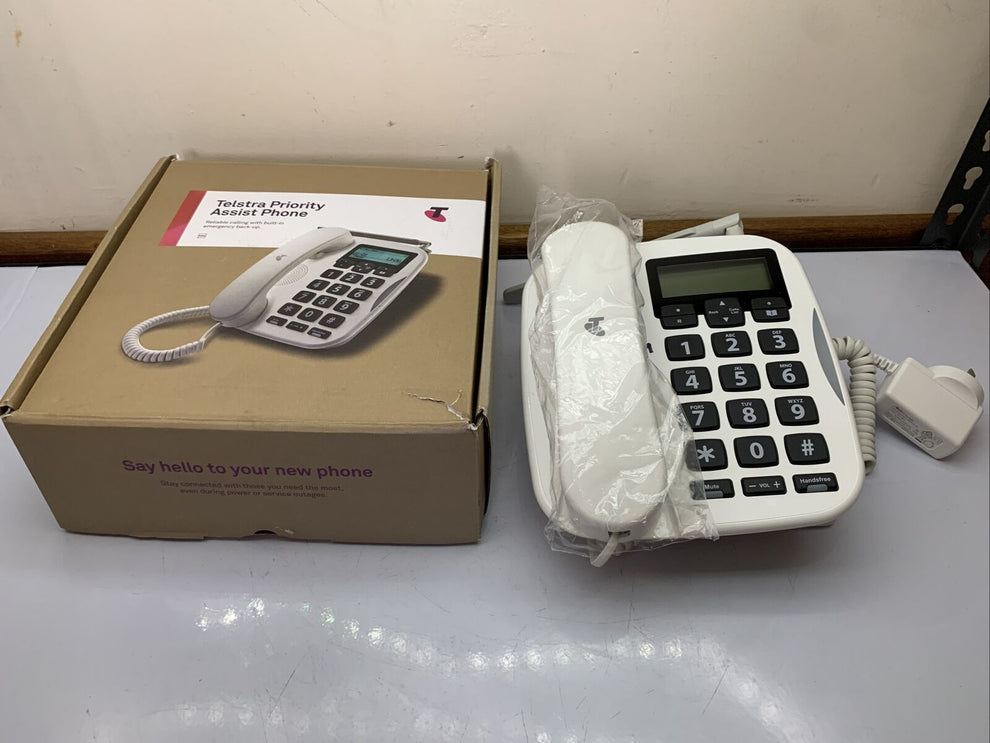 Telstra Priority Assist Big Button Phone Telephone SIM Card Backup NBN Retro Unit
