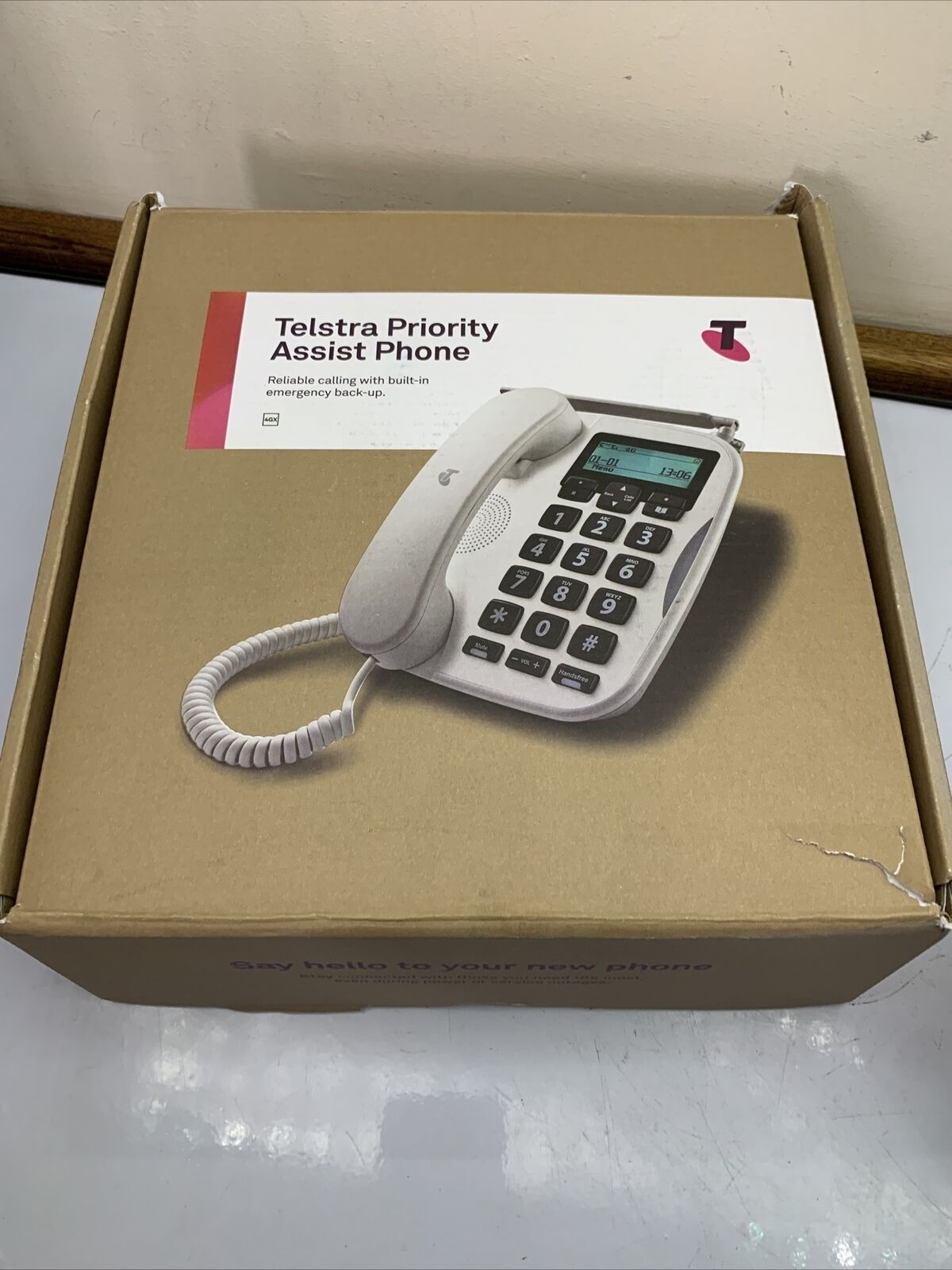 Telstra Priority Assist Big Button Phone Telephone SIM Card Backup NBN Ready