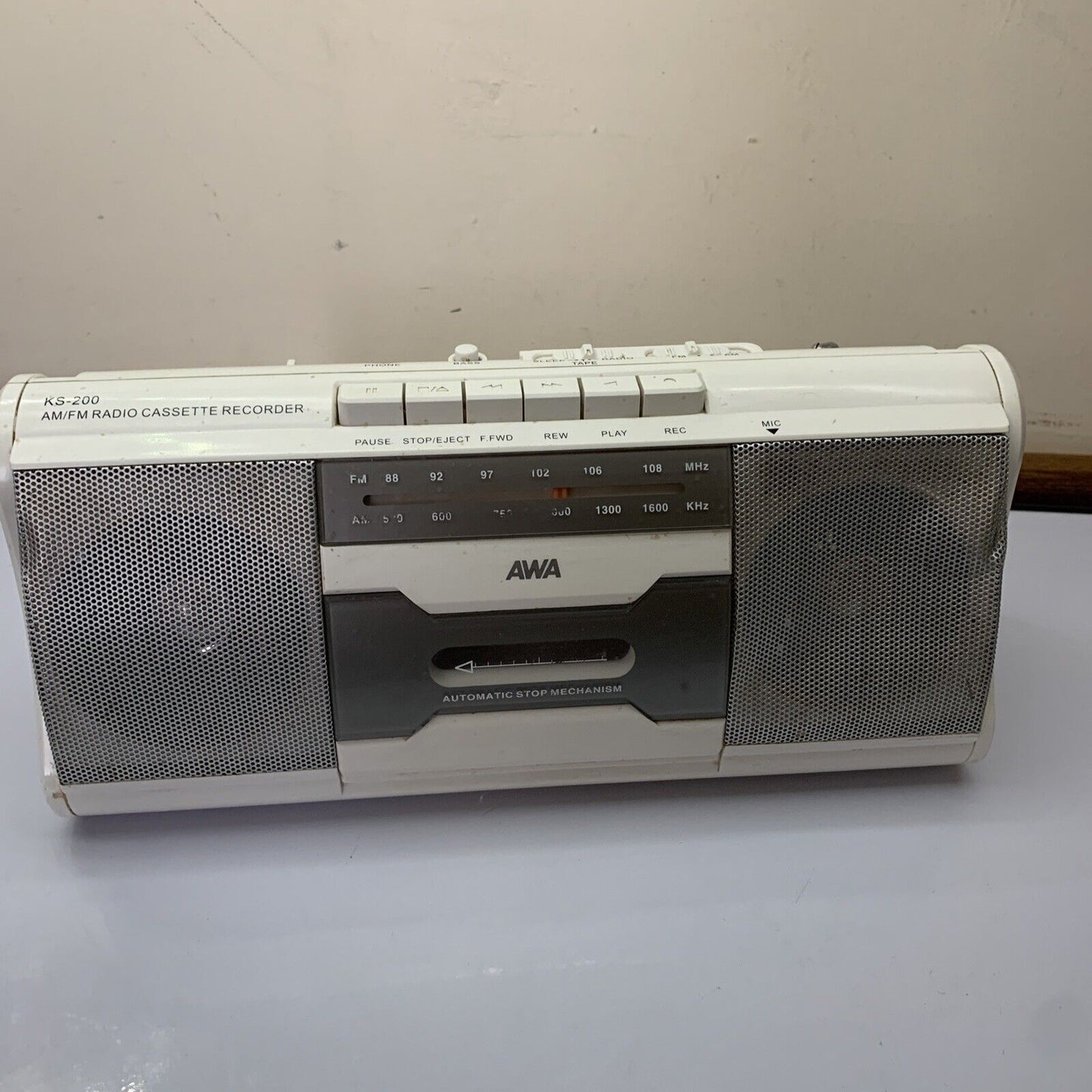 AWA KS-200 Radio Cassette Recorder *Radio Working Tape Player Not Working