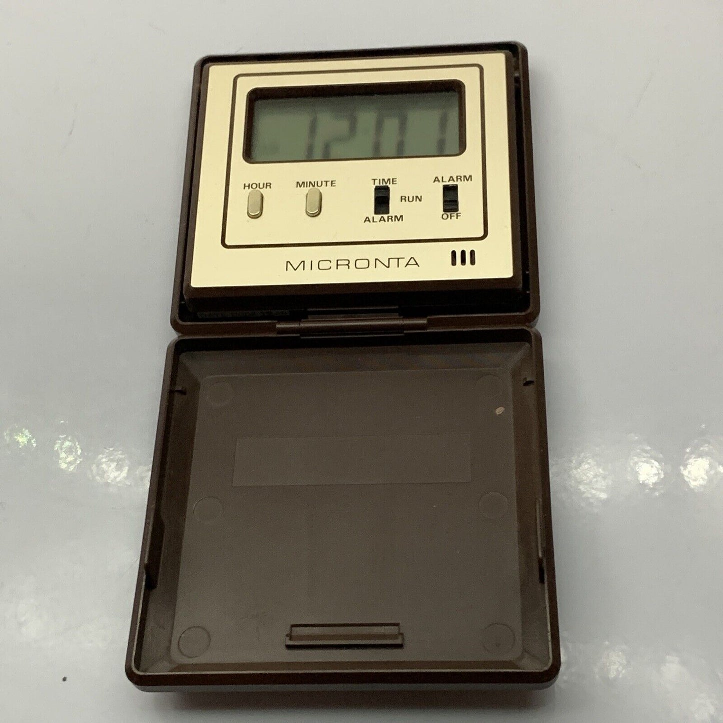 Micronta Portable Travel Digital Alarm Clock Vintage 70's 80's