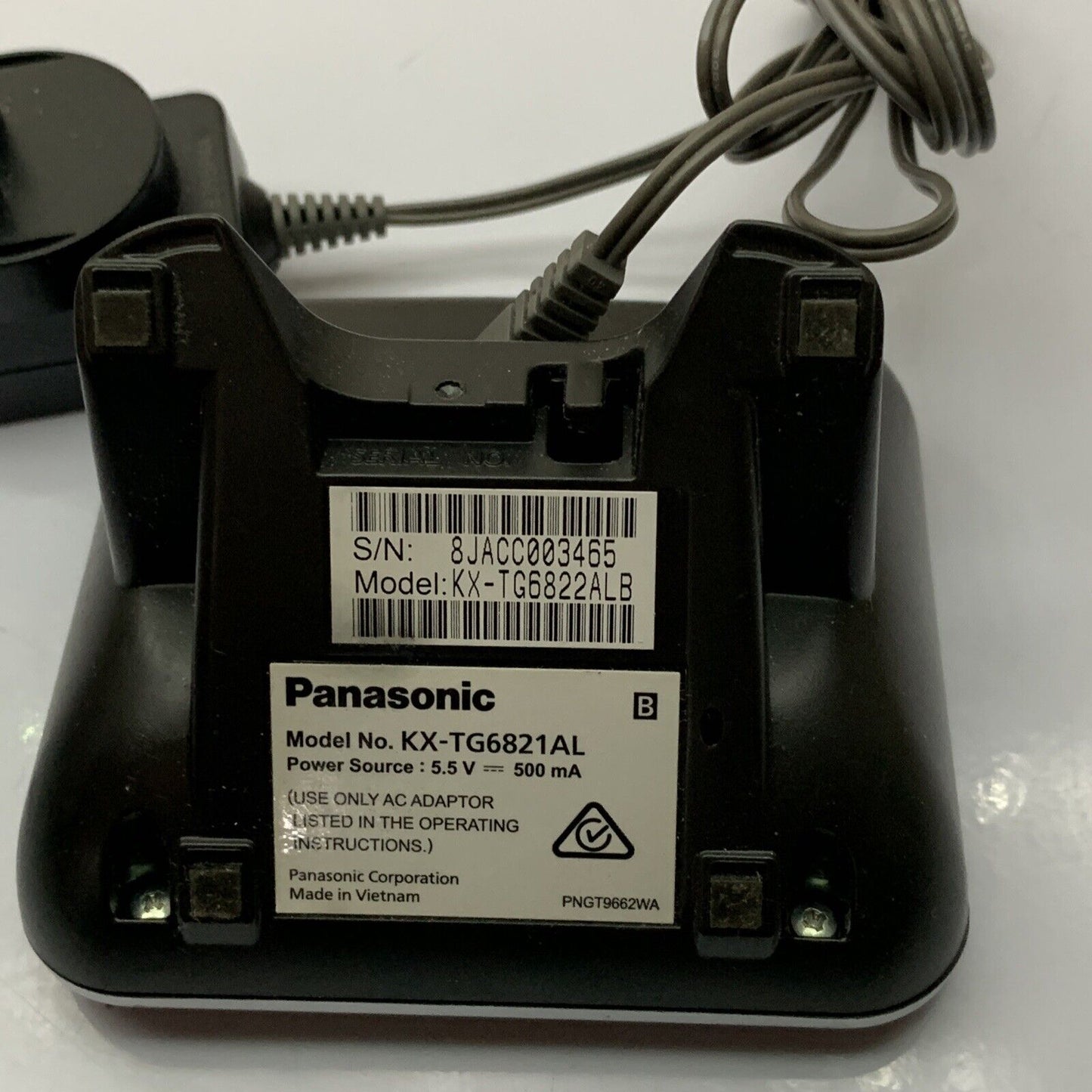Panasonic KX-TG6821AL Base Charger And Power Supply PNLV226AL Genuine