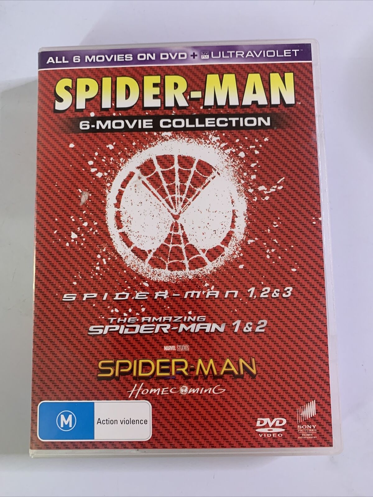 Spider-Man 6 Film Collection  (DVD, 2017, 6-Disc Set) Region 4