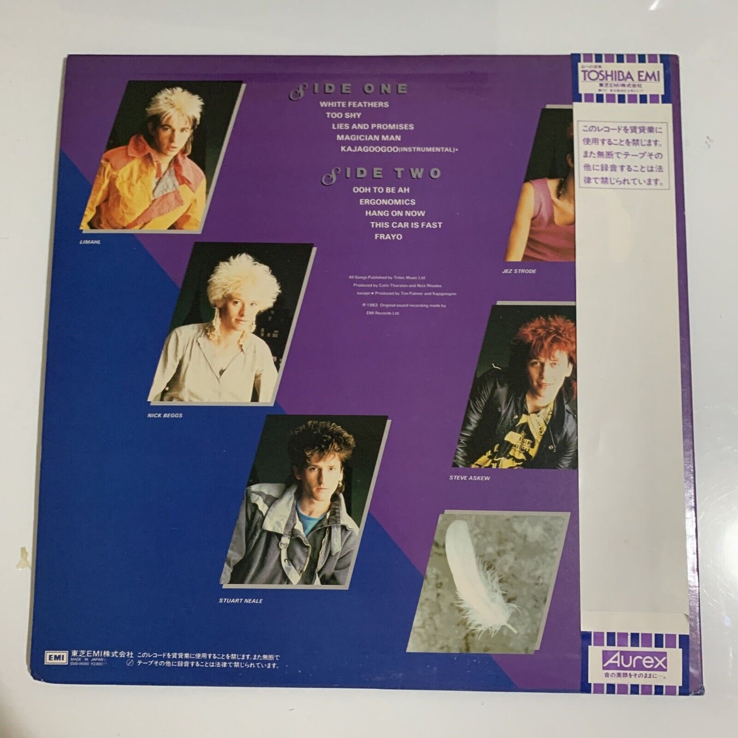 Kajagoogoo – White Feathers LP 1983 Vinyl Obi EMI Records EMS-91060