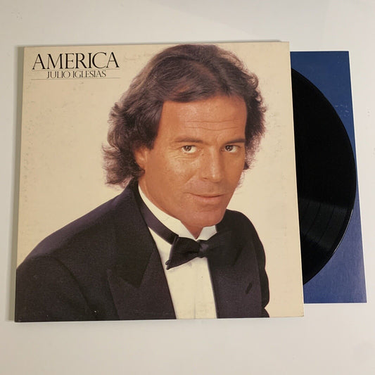 Julio Iglesias – America LP 1983 Vinyl Gatefold Epic Records 28-3P-425