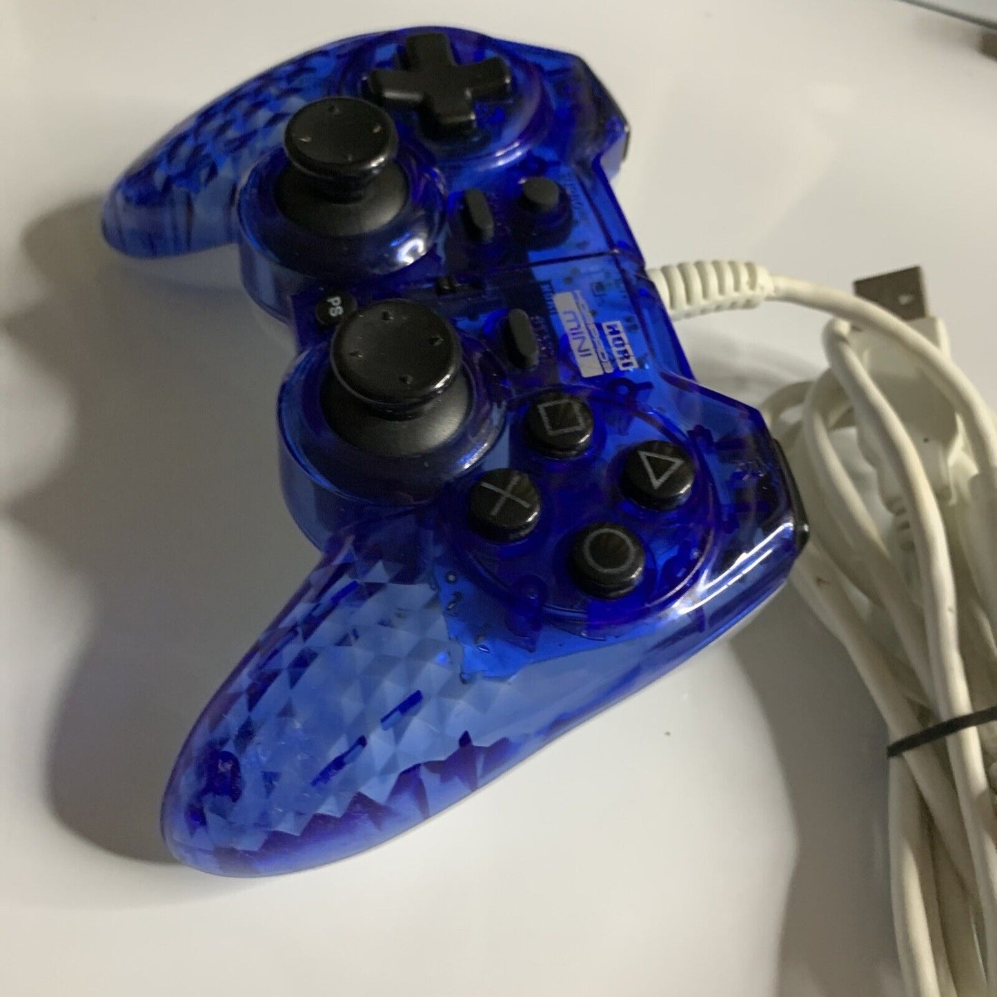 PlayStation Hori Horipad 3 Mini PS3 Controller Blue Turbo Rapid-fire Wired USB